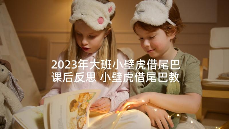 2023年大班小壁虎借尾巴课后反思 小壁虎借尾巴教学反思(优质8篇)