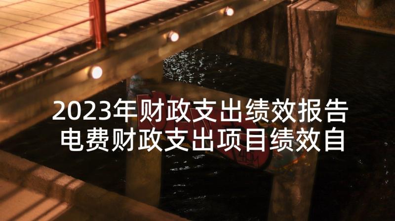 2023年财政支出绩效报告 电费财政支出项目绩效自评报告(大全5篇)