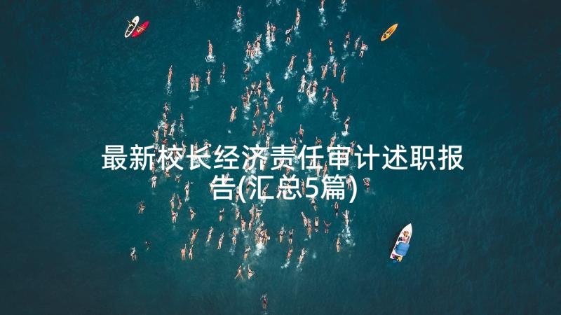 最新校长经济责任审计述职报告(汇总5篇)