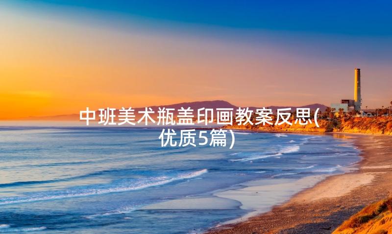 中班美术瓶盖印画教案反思(优质5篇)