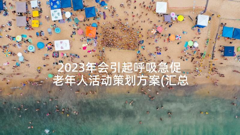 2023年会引起呼吸急促 老年人活动策划方案(汇总9篇)