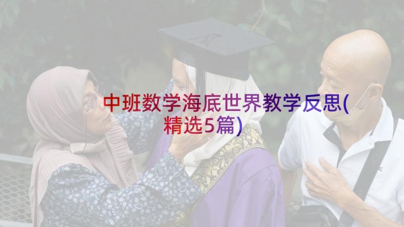 中班数学海底世界教学反思(精选5篇)