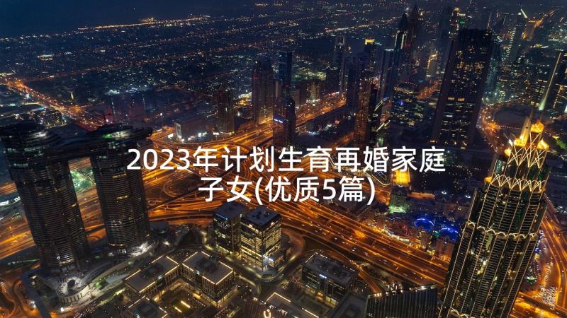 2023年计划生育再婚家庭子女(优质5篇)