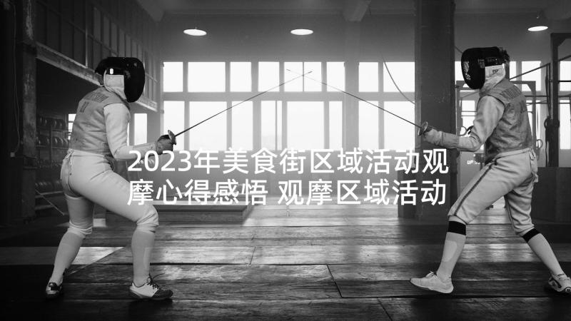 2023年美食街区域活动观摩心得感悟 观摩区域活动心得(大全5篇)