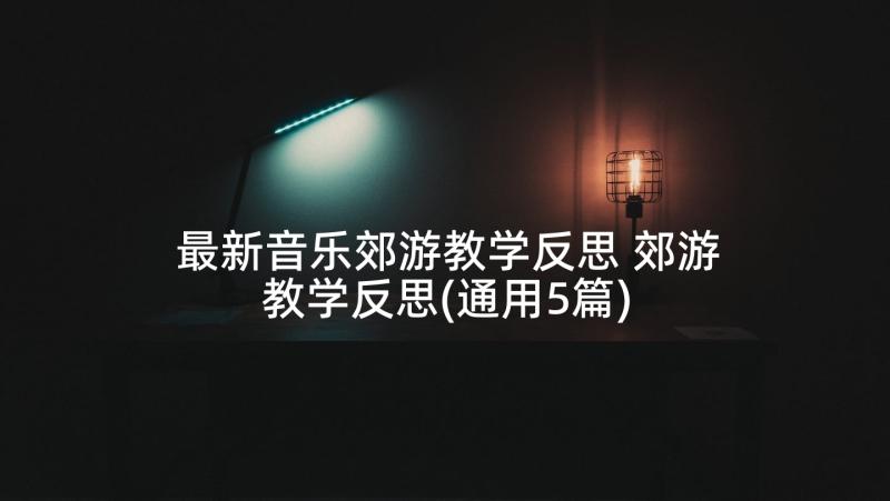 最新音乐郊游教学反思 郊游教学反思(通用5篇)