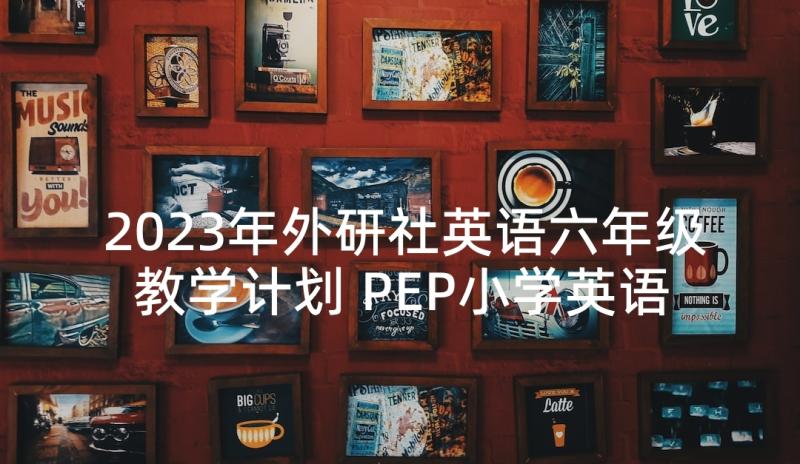 2023年外研社英语六年级教学计划 PEP小学英语六年级教学计划(实用5篇)