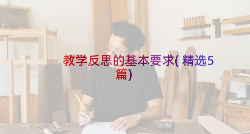 教学反思的基本要求(精选5篇)