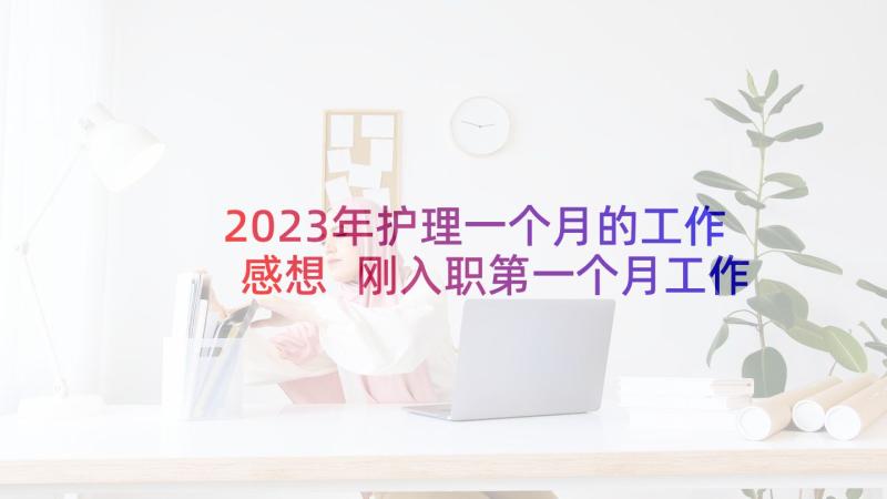 2023年护理一个月的工作感想 刚入职第一个月工作总结(汇总5篇)