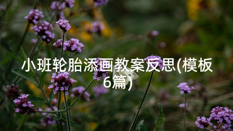 小班轮胎添画教案反思(模板6篇)