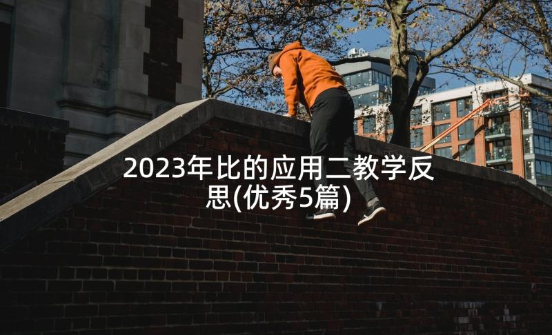 2023年比的应用二教学反思(优秀5篇)