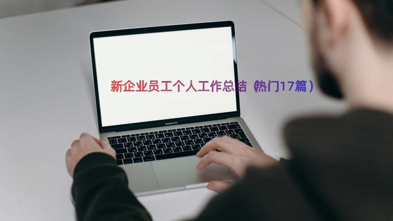 新企业员工个人工作总结（热门17篇）