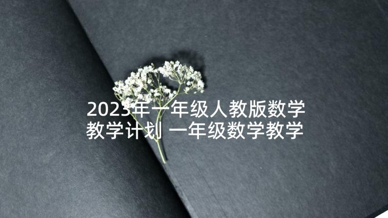 2023年一年级人教版数学教学计划 一年级数学教学计划(精选7篇)