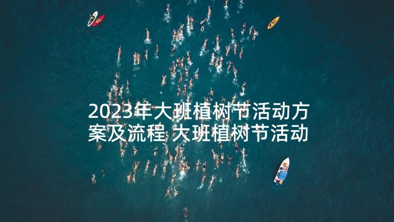 2023年大班植树节活动方案及流程 大班植树节活动方案(汇总5篇)