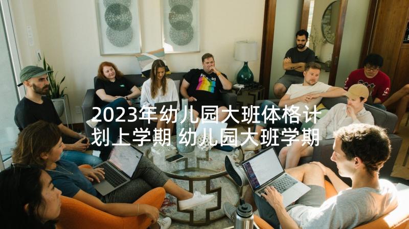 2023年幼儿园大班体格计划上学期 幼儿园大班学期工作计划上学期(实用5篇)