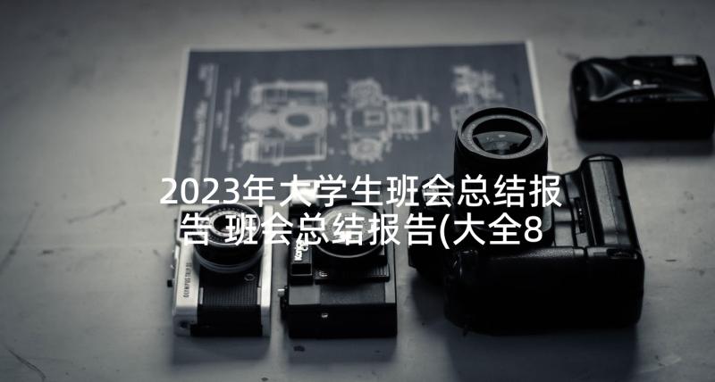 2023年大学生班会总结报告 班会总结报告(大全8篇)