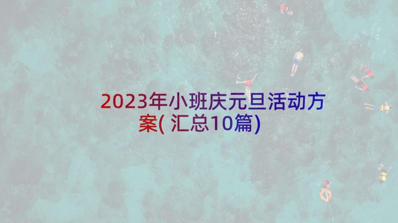 2023年小班庆元旦活动方案(汇总10篇)