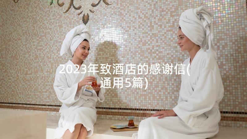 2023年致酒店的感谢信(通用5篇)