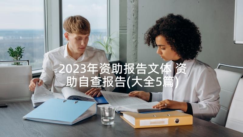 2023年资助报告文体 资助自查报告(大全5篇)