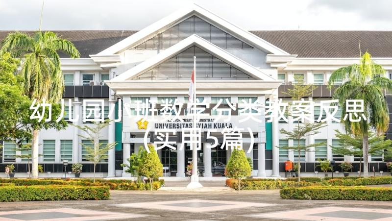 幼儿园小班数学分类教案反思(实用5篇)