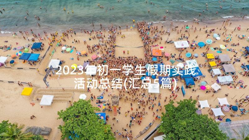 2023年初一学生假期实践活动总结(汇总5篇)