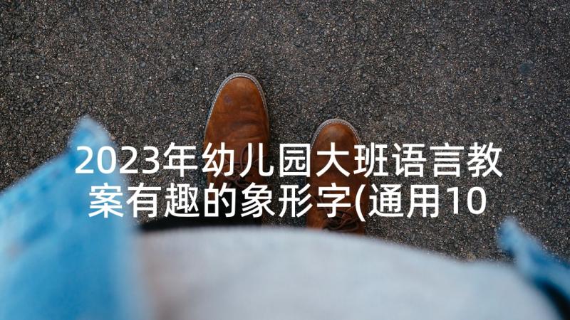 2023年幼儿园大班语言教案有趣的象形字(通用10篇)