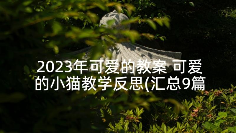 2023年可爱的教案 可爱的小猫教学反思(汇总9篇)