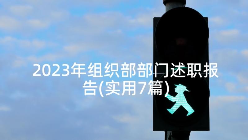 2023年组织部部门述职报告(实用7篇)