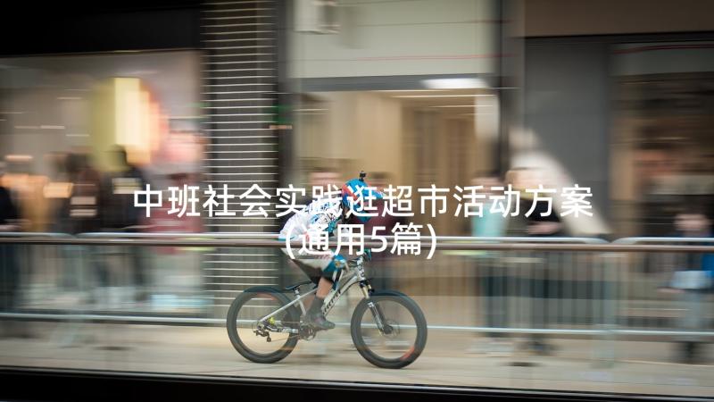 中班社会实践逛超市活动方案(通用5篇)