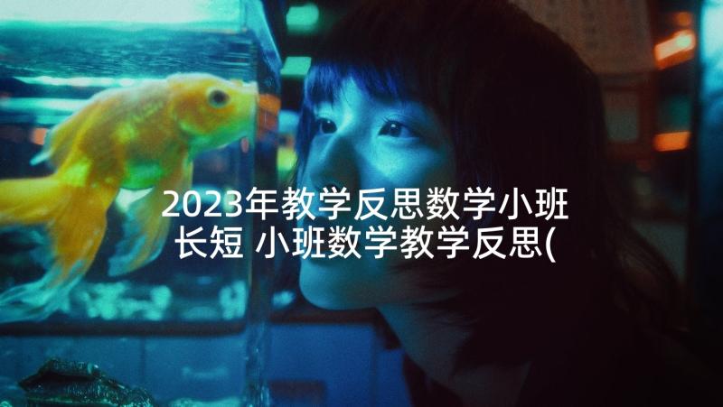 2023年教学反思数学小班长短 小班数学教学反思(精选6篇)