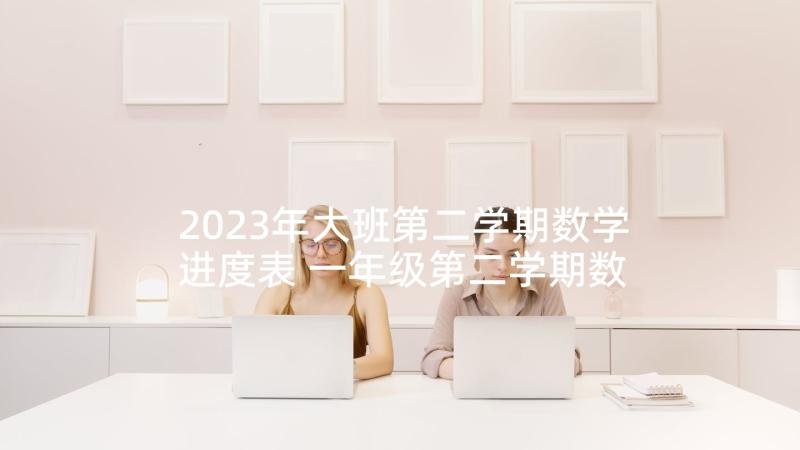 2023年大班第二学期数学进度表 一年级第二学期数学教学计划(精选10篇)