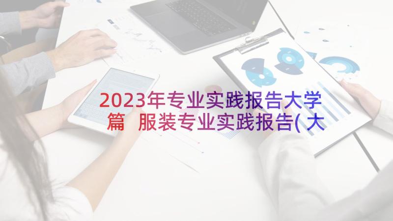 2023年专业实践报告大学篇 服装专业实践报告(大全7篇)