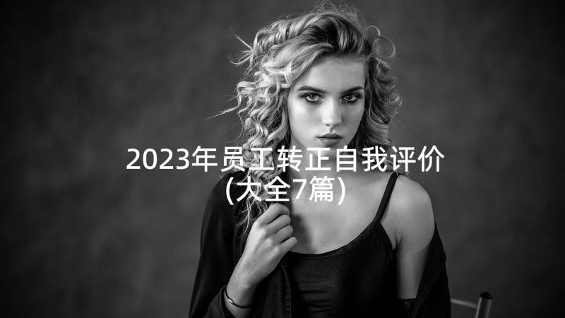 2023年员工转正自我评价(大全7篇)