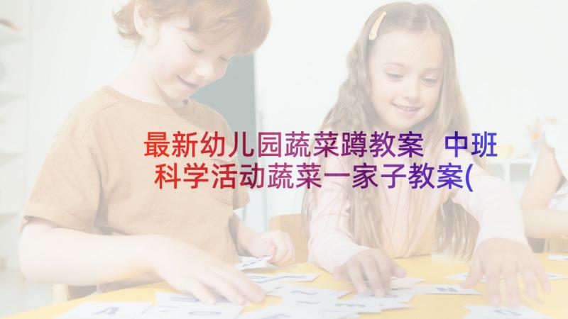 最新幼儿园蔬菜蹲教案 中班科学活动蔬菜一家子教案(通用7篇)