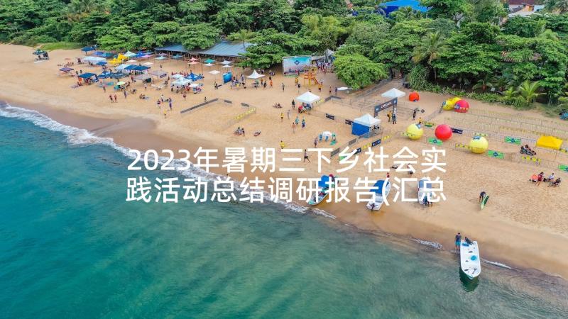 2023年暑期三下乡社会实践活动总结调研报告(汇总10篇)