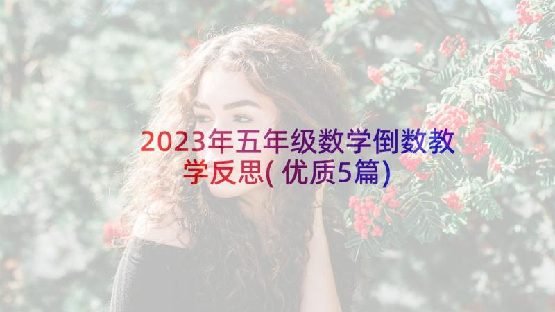 2023年五年级数学倒数教学反思(优质5篇)