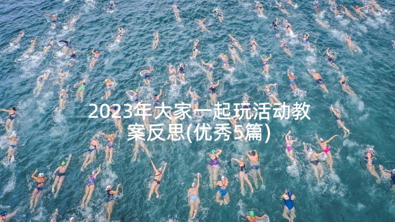 2023年大家一起玩活动教案反思(优秀5篇)