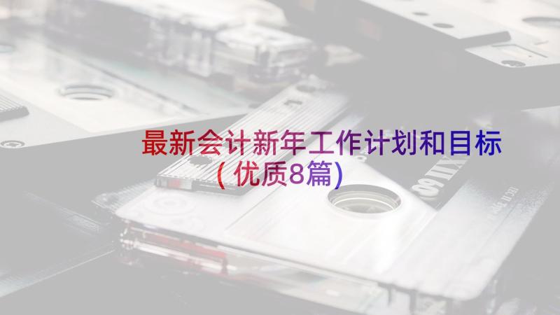 最新会计新年工作计划和目标(优质8篇)