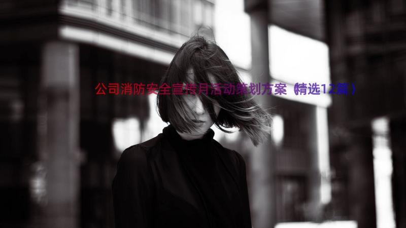 公司消防安全宣传月活动策划方案（精选12篇）