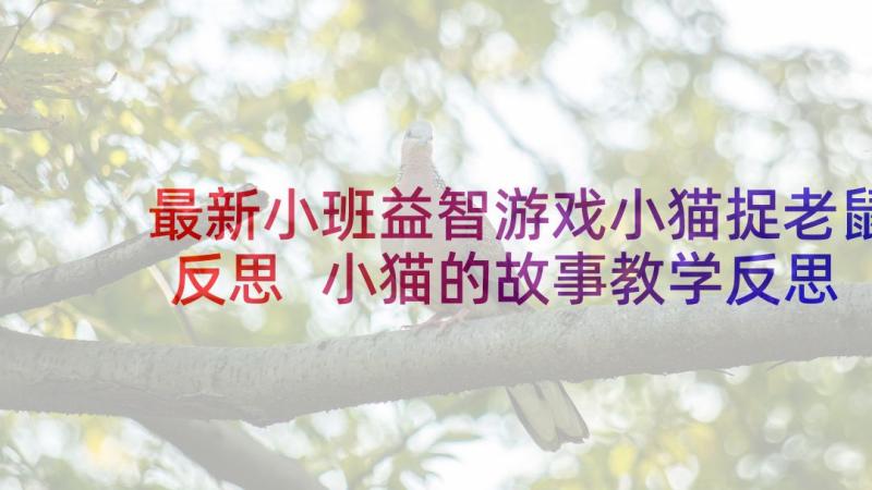 最新小班益智游戏小猫捉老鼠反思 小猫的故事教学反思(模板6篇)