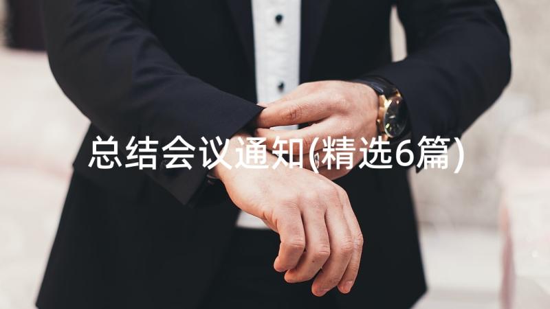 总结会议通知(精选6篇)