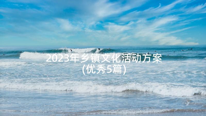 2023年乡镇文化活动方案(优秀5篇)