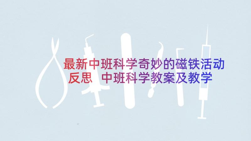 最新中班科学奇妙的磁铁活动反思 中班科学教案及教学反思(大全9篇)