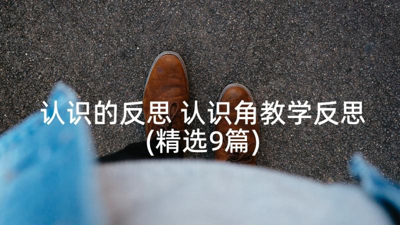 认识的反思 认识角教学反思(精选9篇)