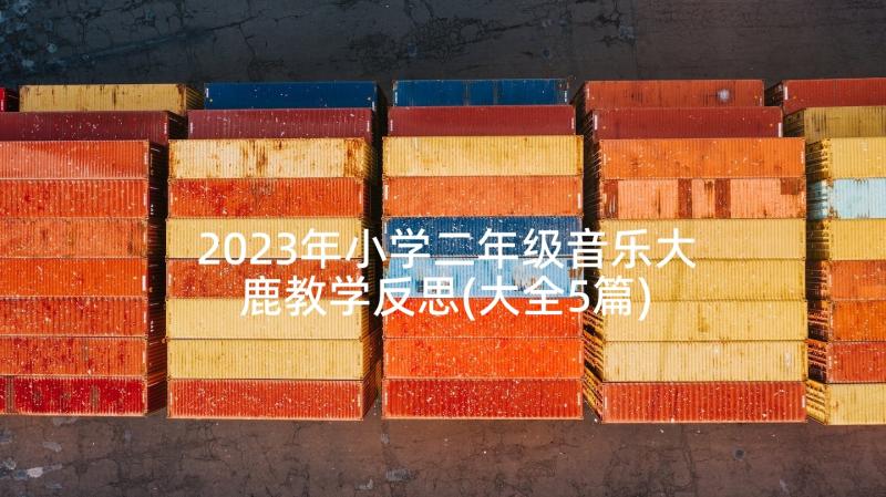 2023年小学二年级音乐大鹿教学反思(大全5篇)