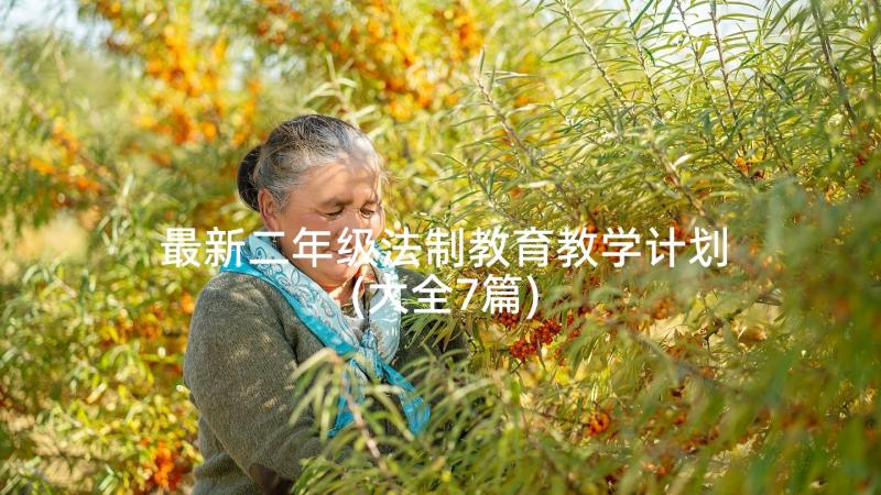 最新二年级法制教育教学计划(大全7篇)