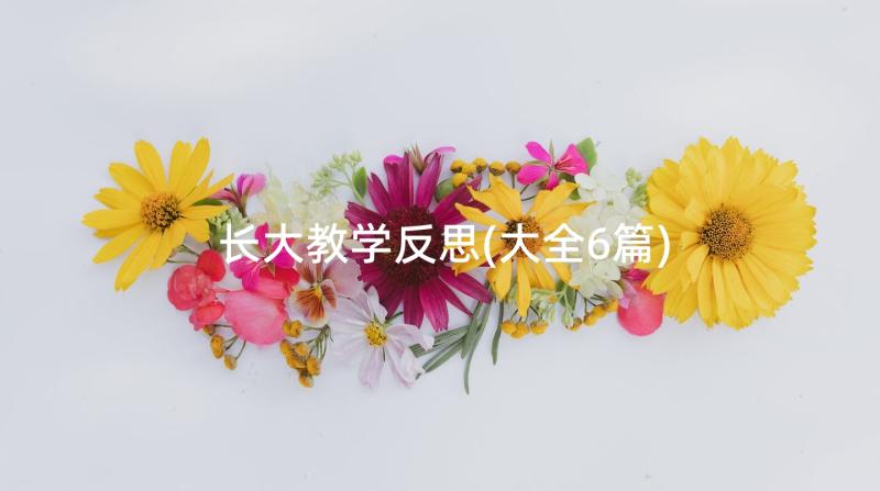 长大教学反思(大全6篇)