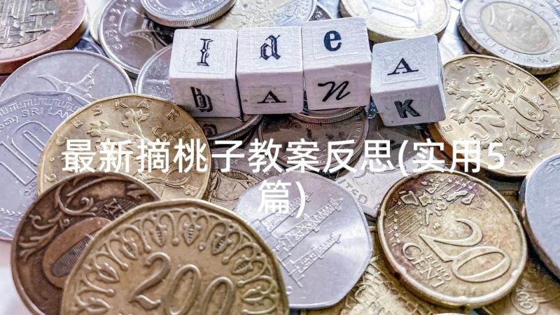 最新摘桃子教案反思(实用5篇)