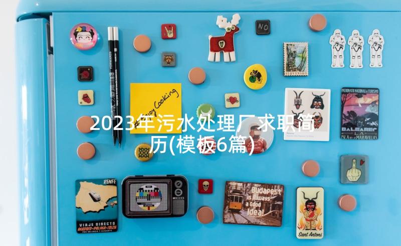 2023年污水处理厂求职简历(模板6篇)