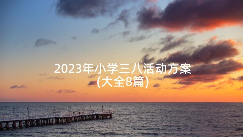 2023年小学三八活动方案(大全8篇)