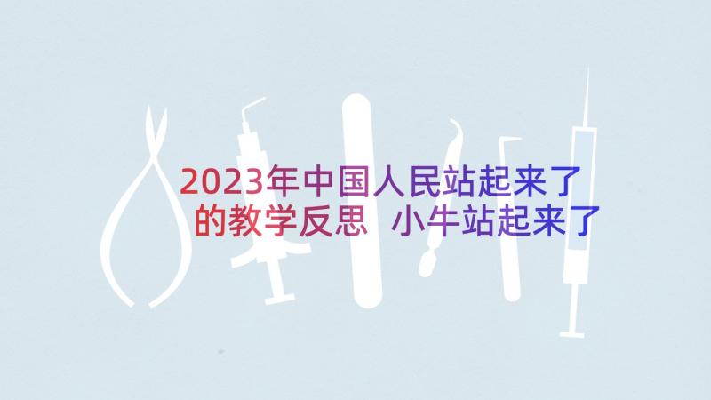 2023年中国人民站起来了的教学反思 小牛站起来了的教学反思(大全5篇)